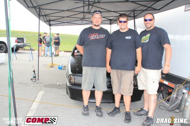 Burnsville North Carolina racer Donald Banks is running Nitrous Outlet Nitrous X this weekend and is part of David Pearsons crew. The car is a new build only out  for a couple of test sessions. Special thanks to the crew, David Pearson, Darren Lowery and Tom Boggs who's help makes this all possible. From left to right, Darren Lowery, Donald Banks and Tom Boggs.