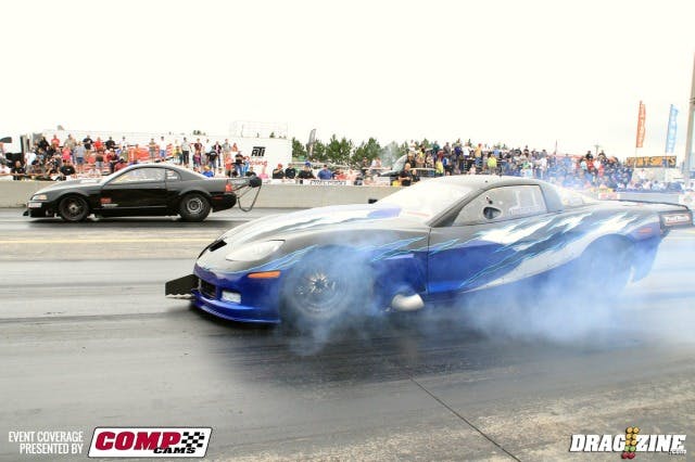 Frank Soldridge got a win over the quicker Steven Chrisafulli after his -.013 red light, running a 4.29 to Steven's 4.23.