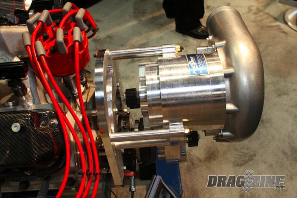 The RaceDrive, originally designed for use with the large and powerful F-3 superchargers, has been repackaged for use with the very popular F-1X supercharger that's been in use in the X275 and small tire ranks and has began to grab a stronghold in fast bracket racing classes like Top Dragster and Top Sportsman.