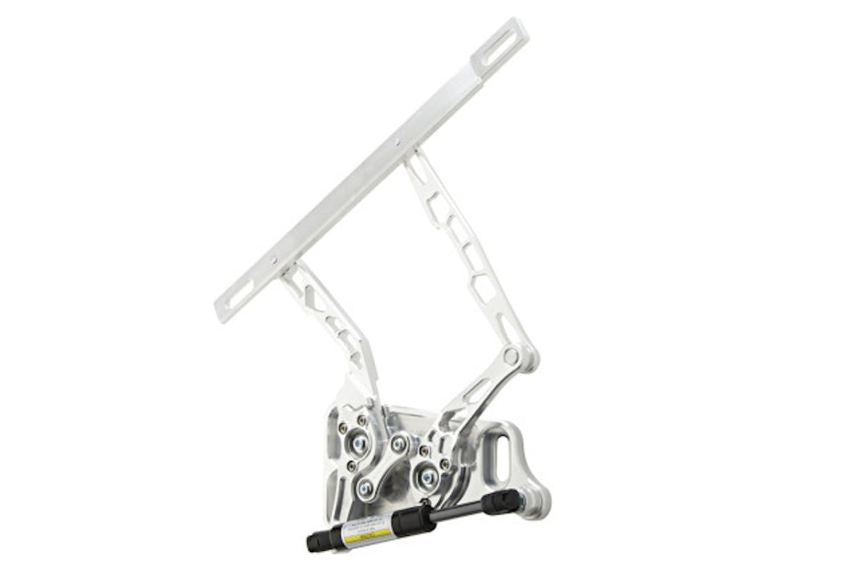 Ringbrothers Billet Hood Hinges for 70-74 Mopar E-Body Cars - Airframe Design Natural Finish