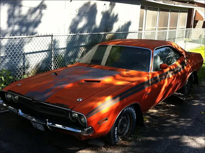 Dodge Challenger 1971 rally stripes