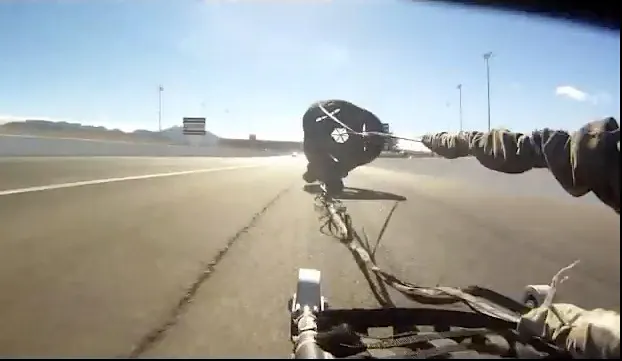 Chute is out, another successful run.