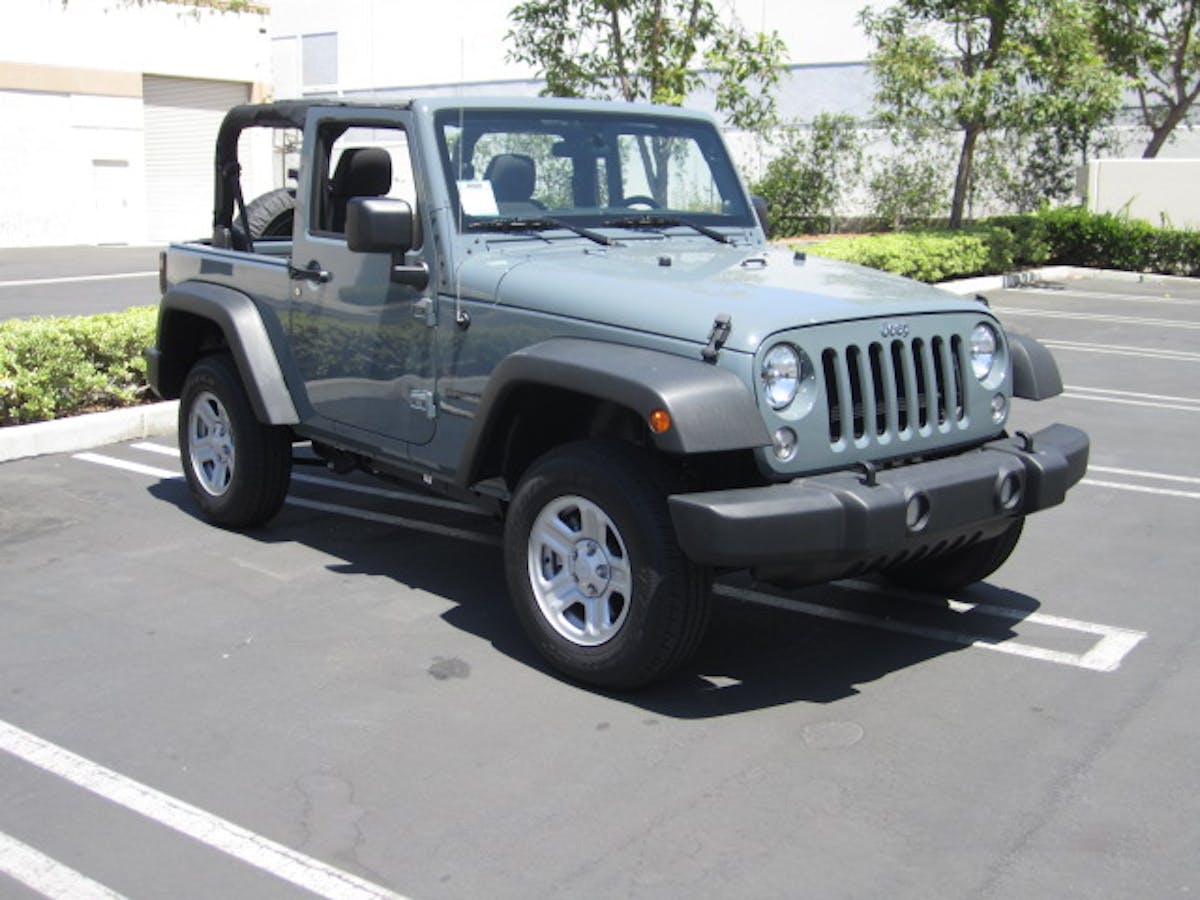 The bone-stock JK as it appeared before the build started.