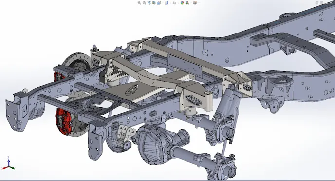 Baja XT Rear under bed suspension kit bump and droop view 3