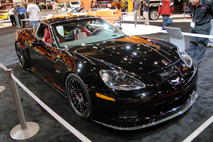 Another famous ethanol-powered C6 is this 2007 model owned by Jay Leno, pictured here at the 2007 SEMA Show.