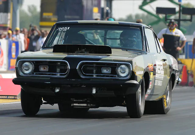 Westcott's familiar, and world-beating, Hemi Cuda. Word is he plans to continue to race this car whenever possible while campaigning the Pro Stock Mustang.