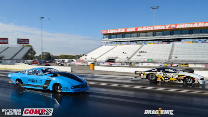 Billy Glidden uncharacteristically went red against the quicker-qualified Michael Biehle, needing everything he could on the tree as Biehle uncorked a 5.86.