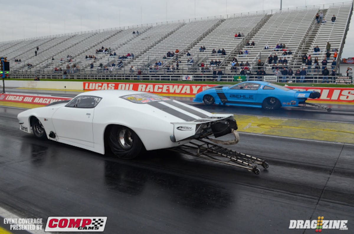 Michael Biehle was the picture of consistency all weekend long, running 5.80's on every pass from qualifying to eliminations, and he parlayed that into his first career NMCA Pro Mod victory, taking down an out-of-shape Steve Summers in the final round with a 5.890 at 251.44 mph.