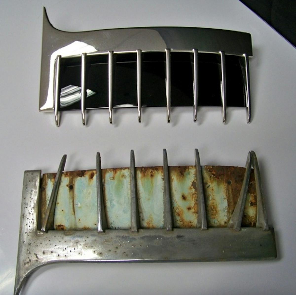 Cadillac qtr. before & after