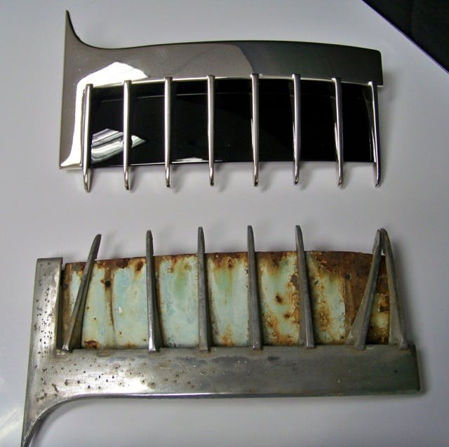 Cadillac qtr. before & after