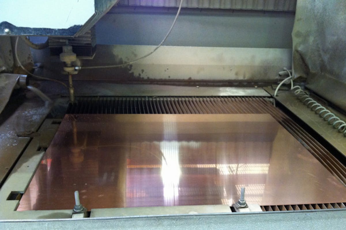 SCE starts with a clean sheet of copper in a range of thicknesses. They can make a custom dry-deck head gasket to the customer's specifications.