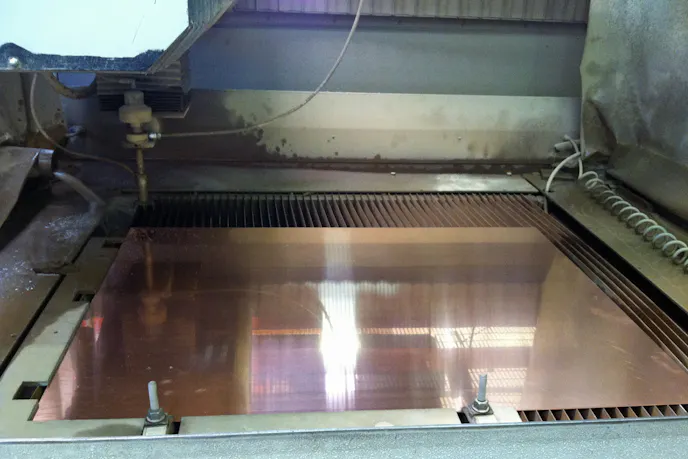 SCE starts with a clean sheet of copper in a range of thicknesses. They can make a custom dry-deck head gasket to the customer's specifications.