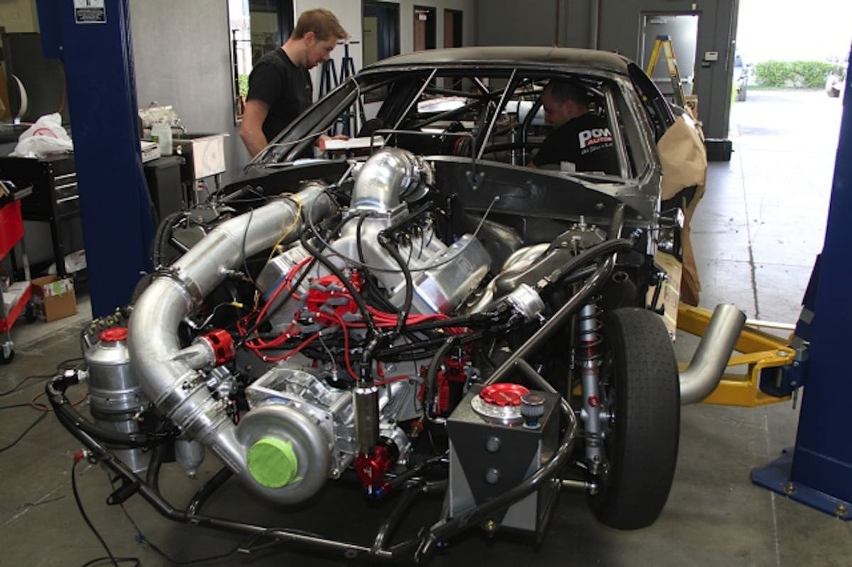 The LS engine that's in BlownZ was put together by Late Model Engines with a dry-deck configuration. This offers many benefits, not the least of which is no worry about dumping water under the tires in the event of a blown head gasket.