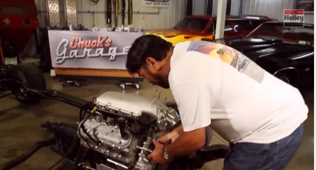 Chuck Working on the Accessory Drive