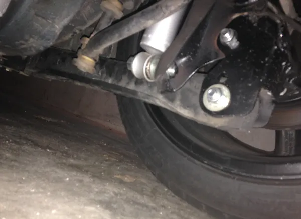 Passenger Side LCA Relocated