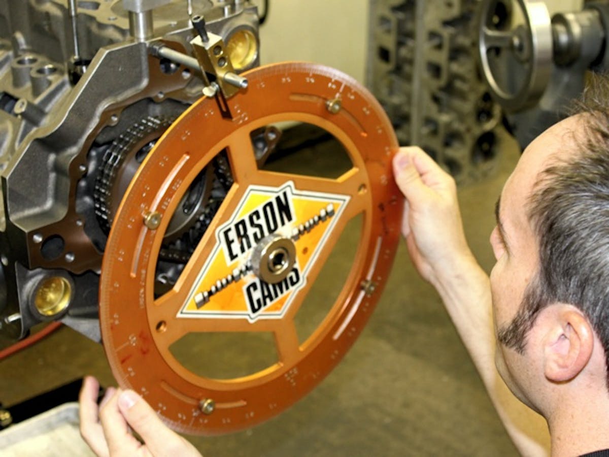 Degreeing a single camshaft for a pushrod engine is much simpler, but requires the same careful eye to do properly.
