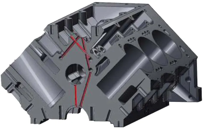 The priority main style oil system feeds oil to the mains first, then thru a separate series of passages feeds oil to the lifters. Factory LS blocks feed oil to the mains from one of the lifter oil galleries.