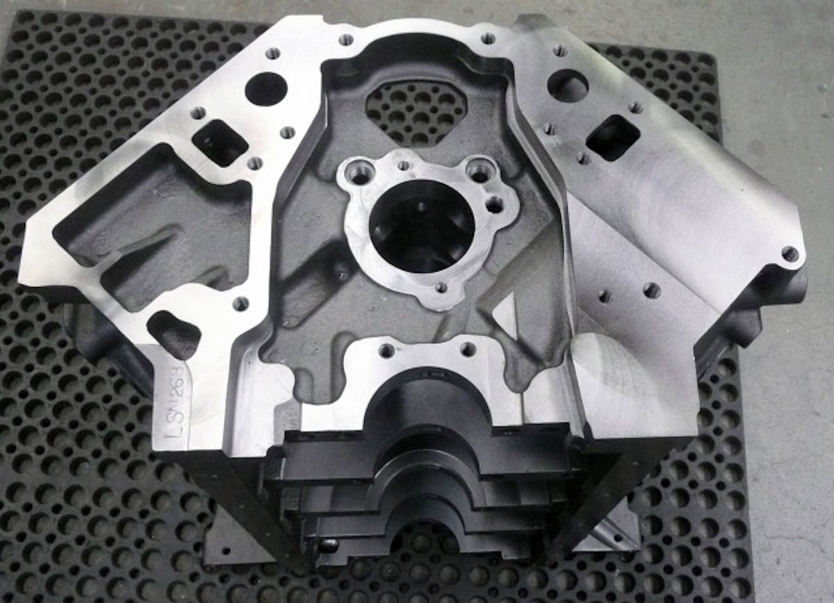 A look at the front face of Dart's new LS Next iron block.