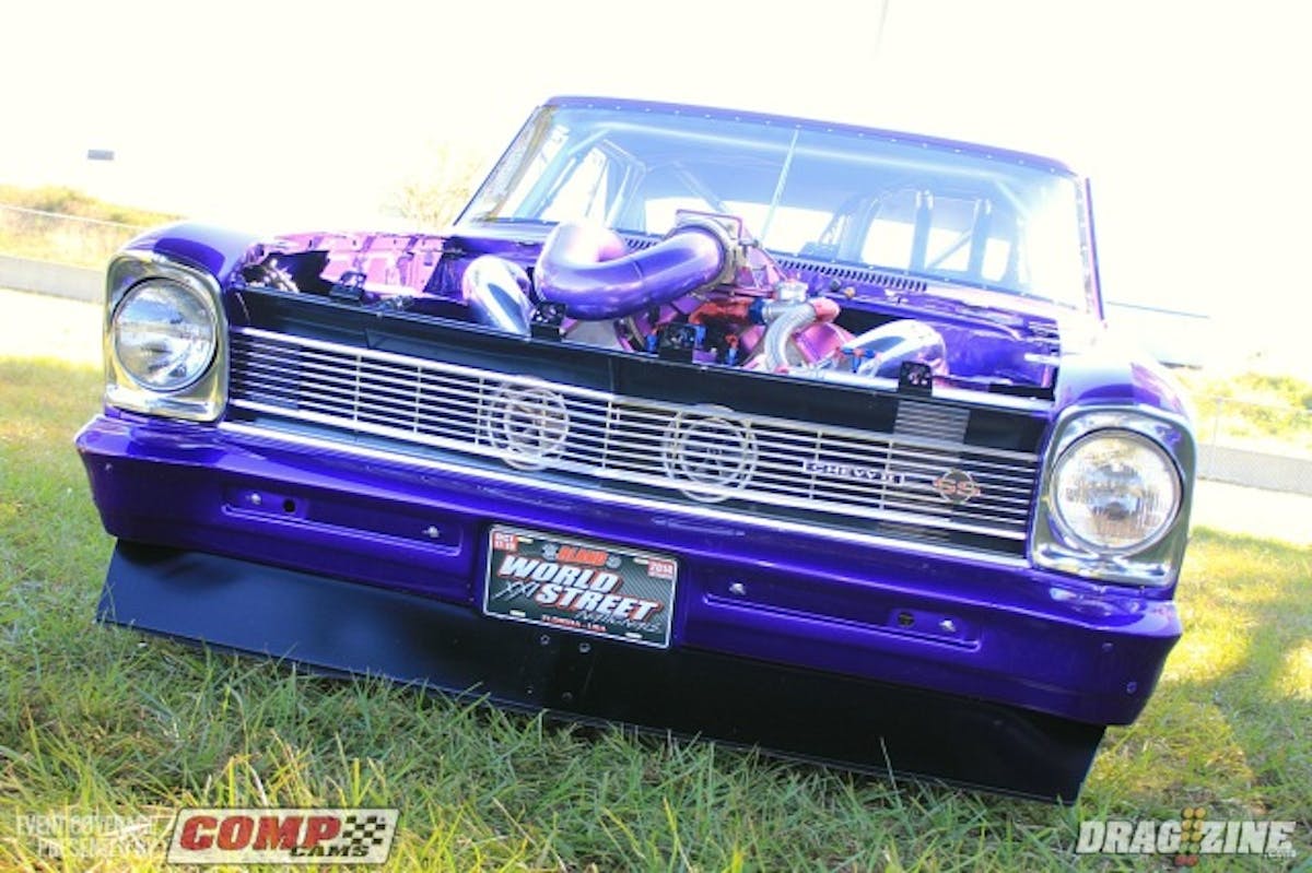 Mark Kyger has been out a few times now on Drag radials after taking time off from NMCA Super Street 10.5W to spend with family. So far his best is a 4.31 at 181 MPH. The combo is a twin 88 mm turbo bbc and has now run quicker on the radial than the big slick after come suspension changes and several other updates.