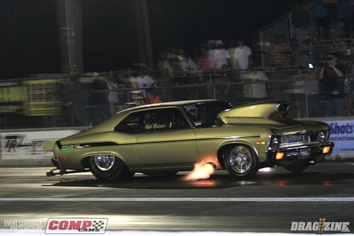 OL 632 top qualifier Rob Briscoe said he was going to turn it up and he did running a 4.47 at 161 taking out Ryan Thorp on his way to lowering his own record.