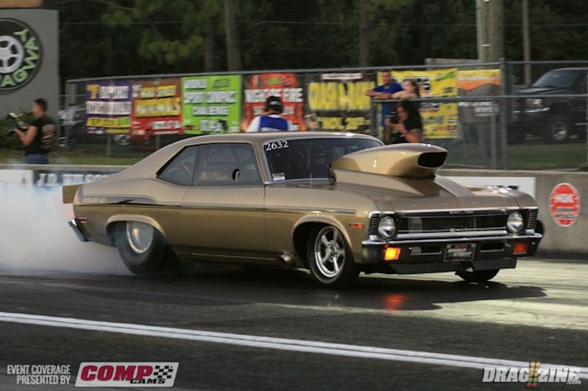 A full field already for Outlaw 632 with 16 cars making the call for round one qualifying. Rob Briscoe out of Stuart, FL knocked it out with a 4.49 at 160 for top qualifier.