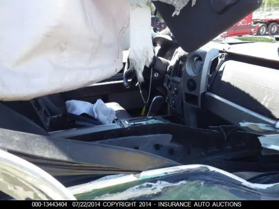 Notice the deployed side curtain airbags.