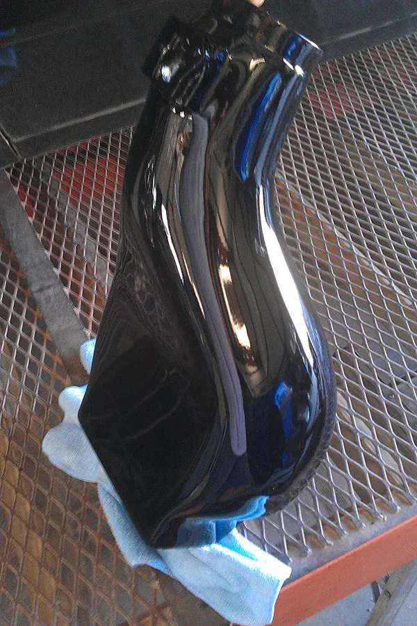 The finished ram air housing.