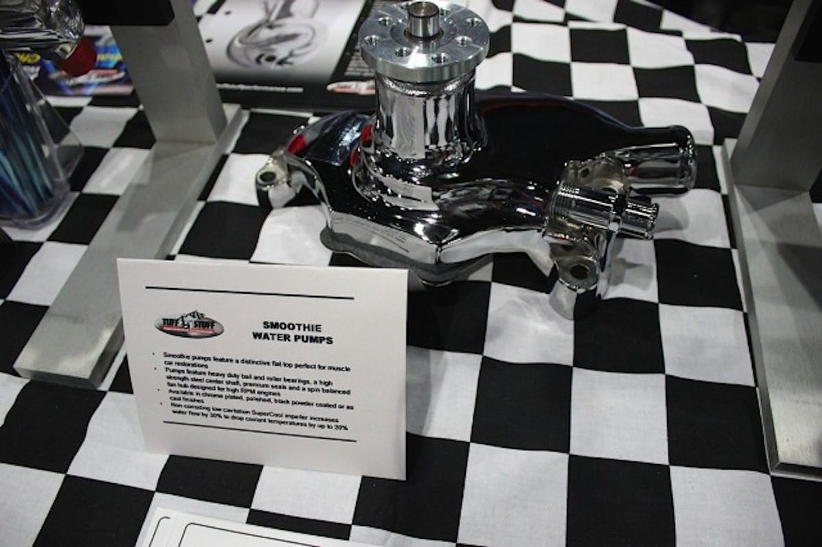 Tuff Stuff's smoothie water pumps can generate 3 gallons per minute at 1200 PSI.