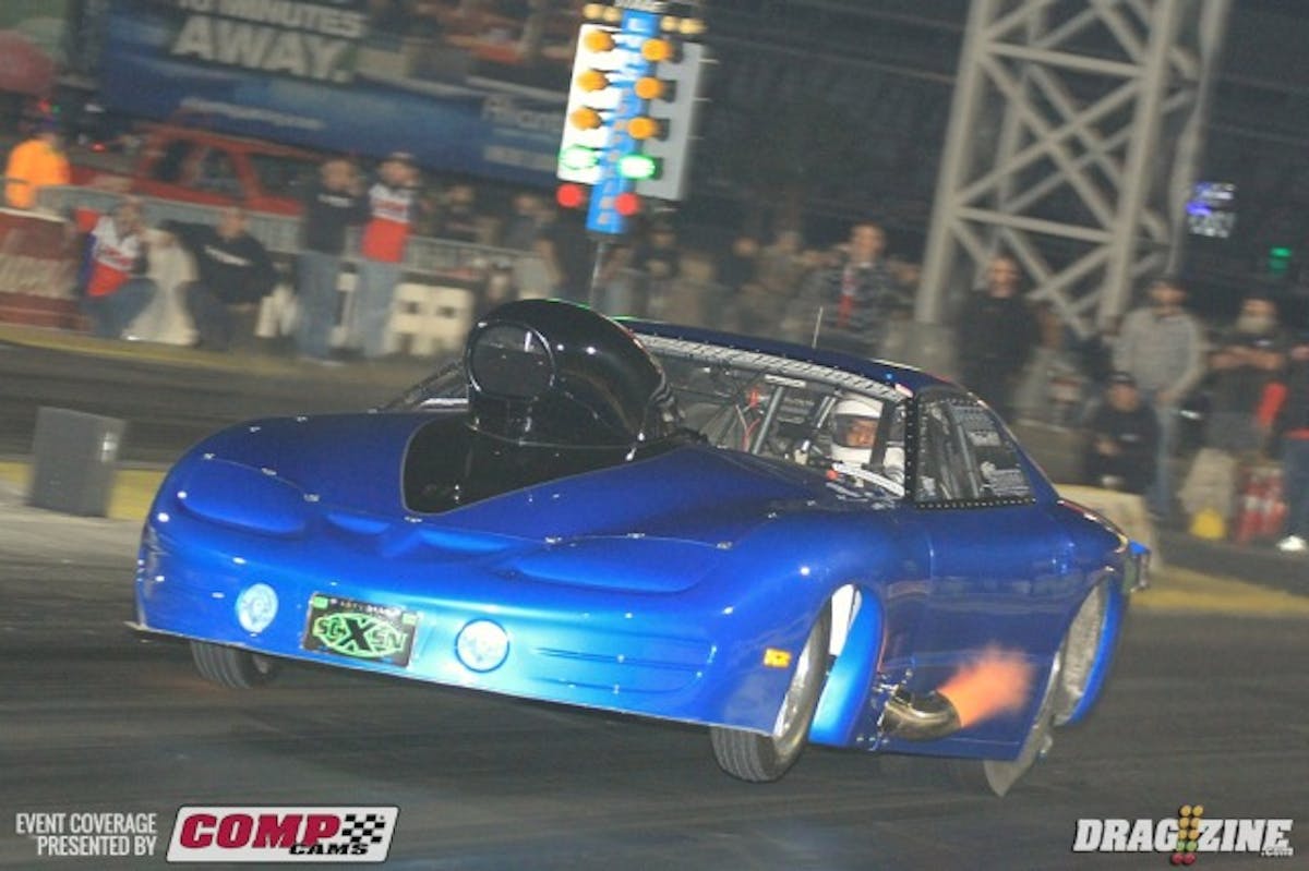 Ken Sihota keeps getting quicker with his 2000 Firebird bumping low ET down to a 6.232 at 222.36 MPH in OL 10.5. He remains number one qualifier.