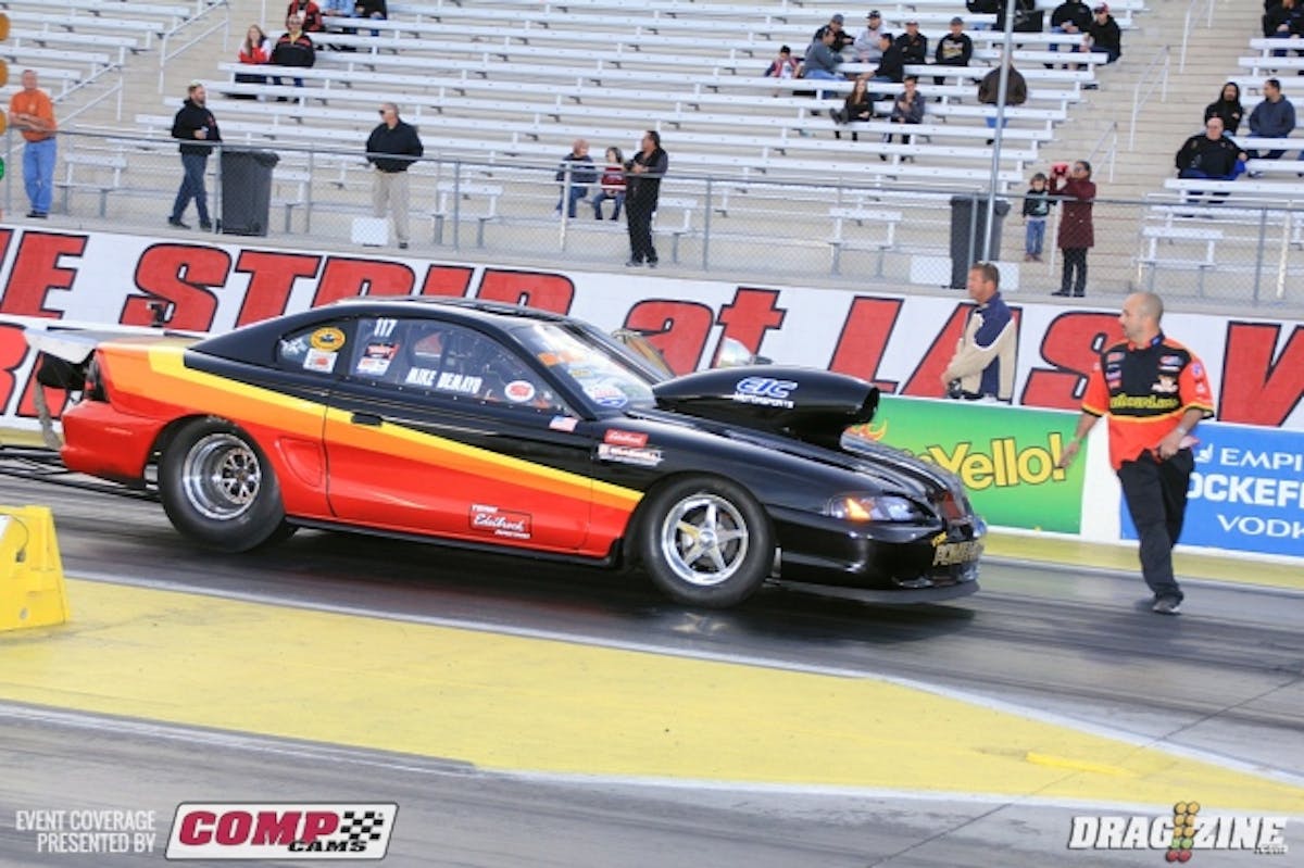 AOS Hot Street has seven cars here today with Michael Demayo leading the field with an 8.03 at 168 MPH for Team Powerhead.