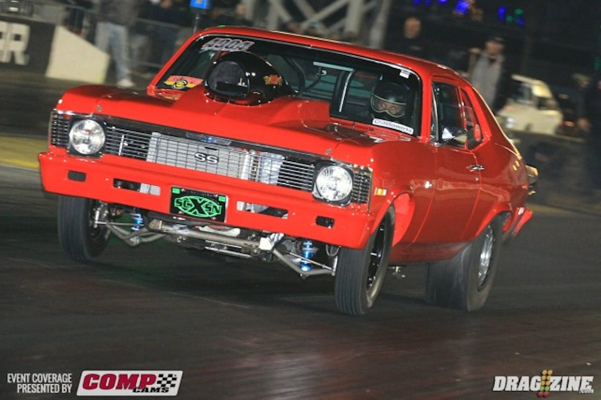 Lamar Swindoll Jr. is anotehr Texas based racer with his  1970 Nova.  he sits sixth with a  4.77 at 152 MPH using a 615 cubic inch big Chevy.