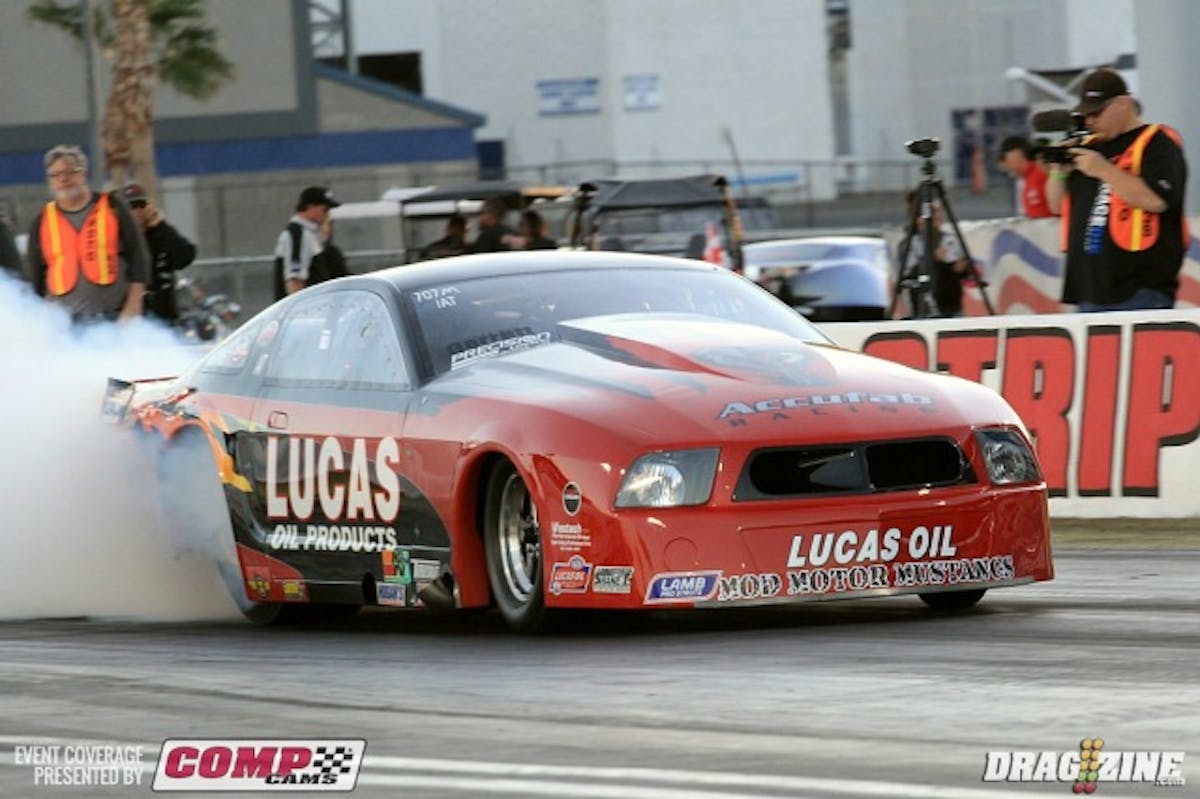 John Mihovetz is the quickest and fasted modular powered car and qualified fourth with a  6.26 at 241 but started pushing oil and will sit out eliminations.