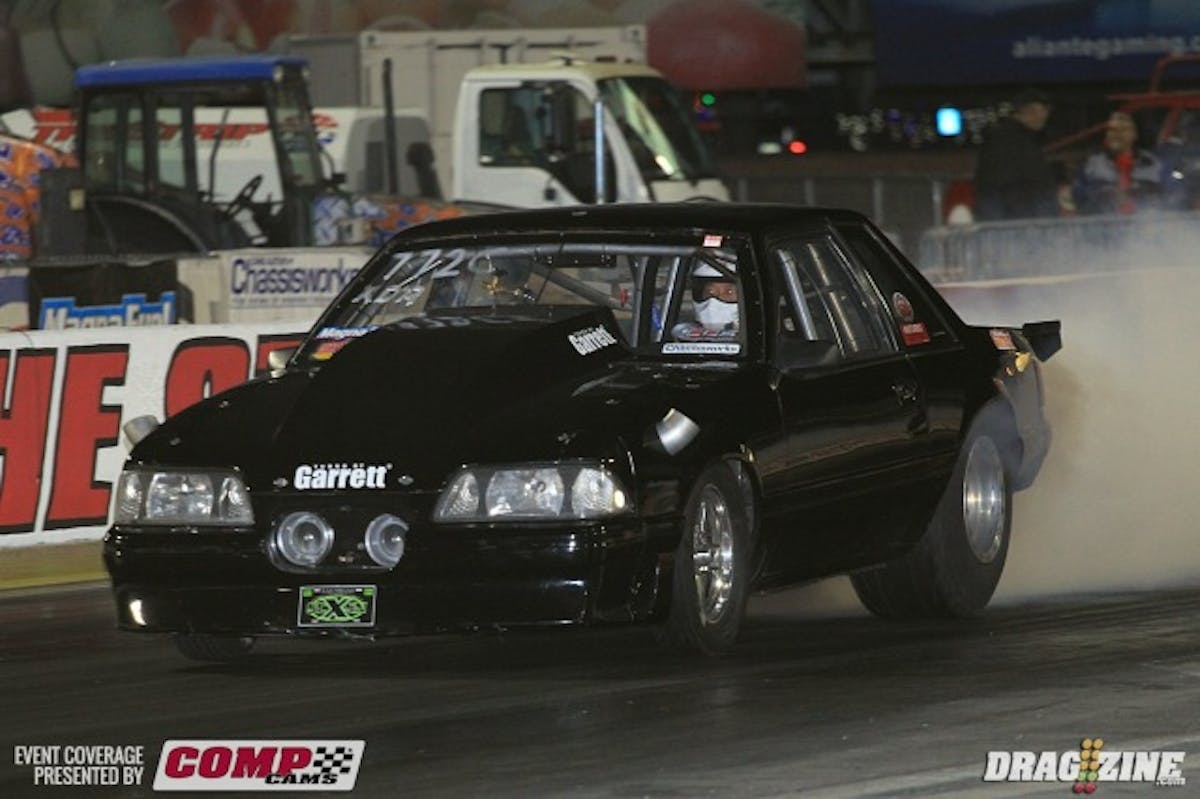 Norman Chang is number one qualifier in Magnafuel XDR/TT5 with a 4.319 at  179.97 MPH. The Atherton, California based racer runs a 420 cubic inch Ford small block with twin turbos out front.