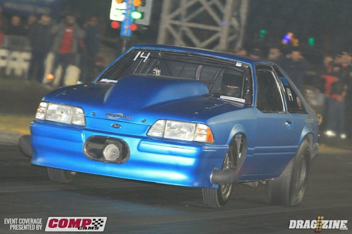 Kelly Henry was charging hard on his final run but did not improve his number four position from his earlier 4.51 at  164 MPH.