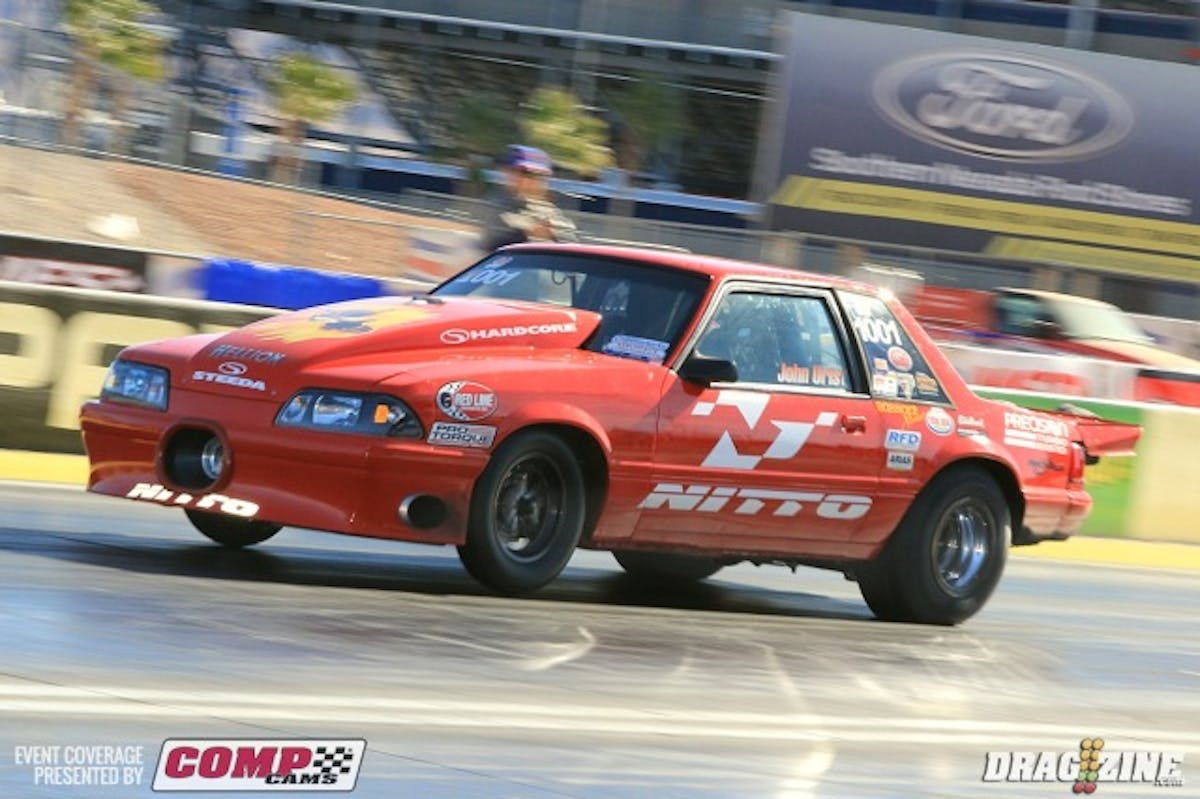 John Urist put up a 6.80 at 206 for a personal best ET in Pro Radial. The NMCA racer has ran a 6.81 yesterday, also a personal best ET. they are having a great weekend so far.