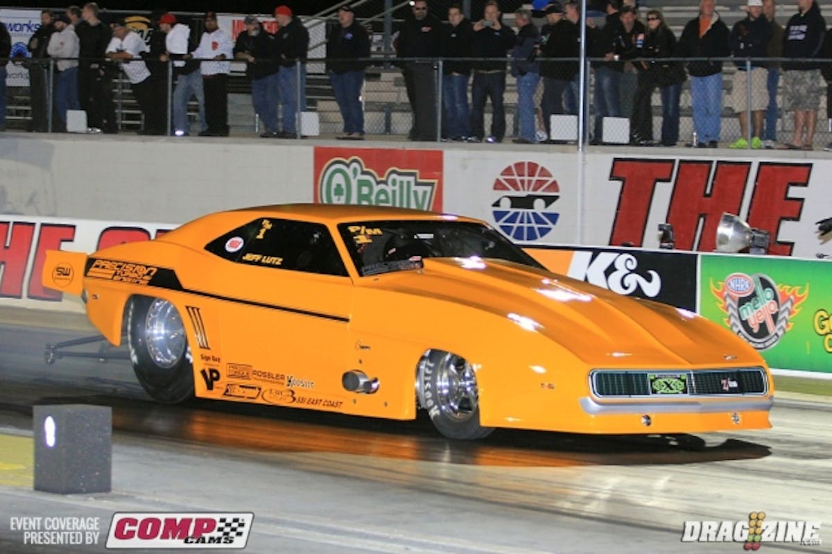 Jeff Lutz paired off with Larry Larson earlier this afternoon for their match race getting the win though both cars ran off pace. We will let you know if they decide to try again in Friday. 