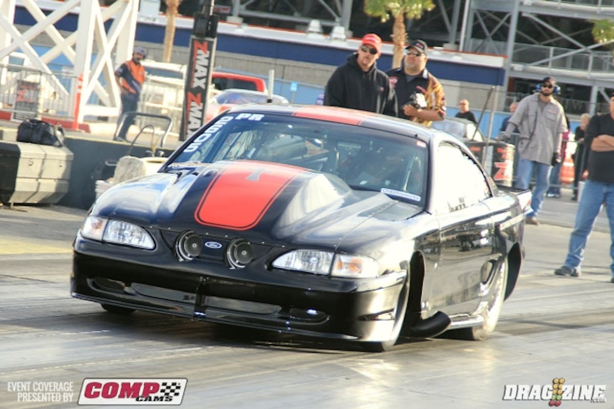 Willard Kinzer sits second in Procharger Pro Radial behind Jermain Boddie who laid down a nice 6.55 at 230 taking one and two spots for Pro Line Racing with Kinzer's  7.24 at 204.