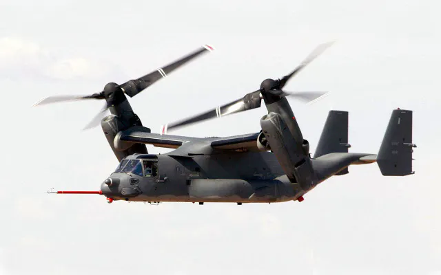 1280px-V-22_Osprey_tiltrotor_aircraft