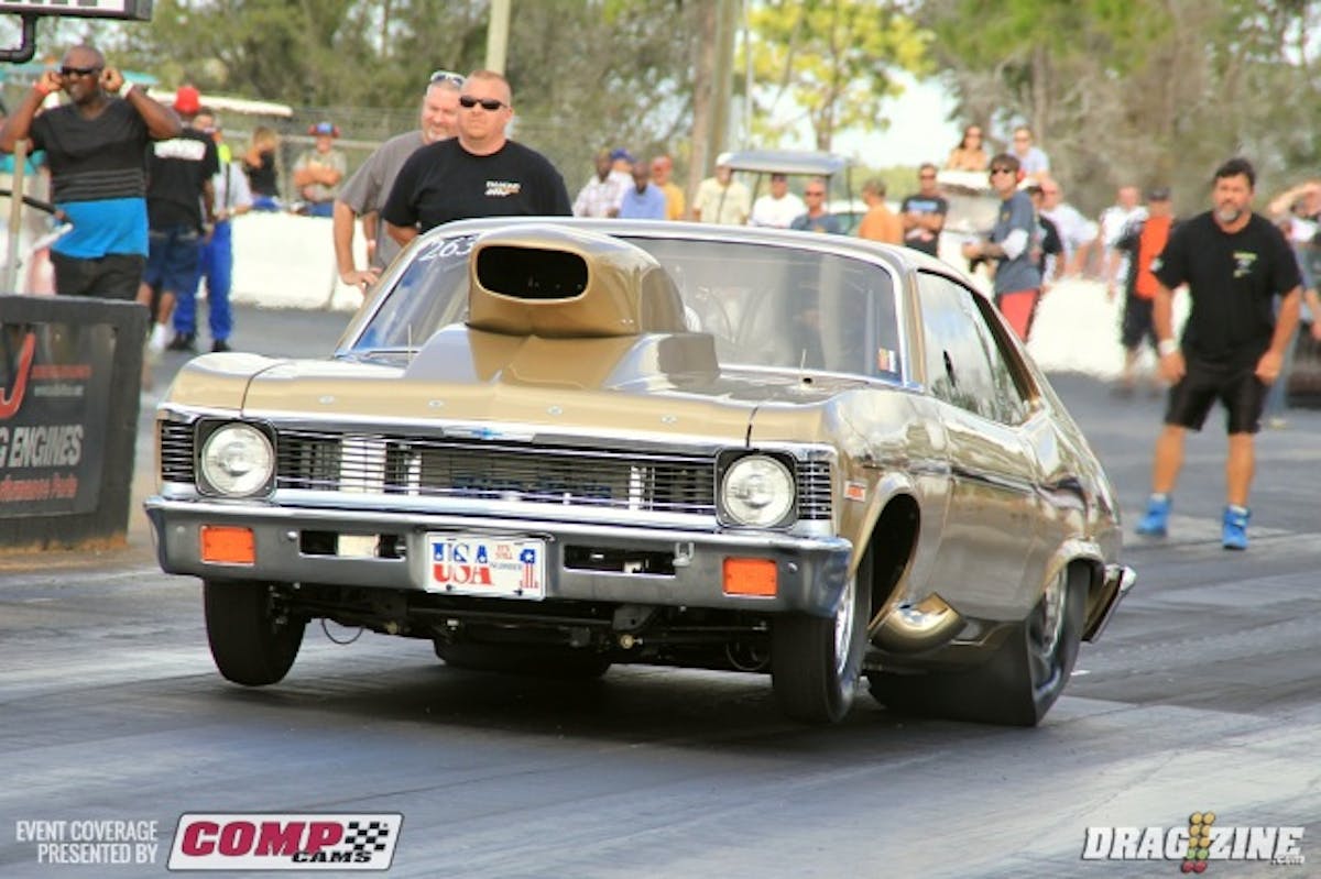 Robert Briscoe put his 71 Nova in second with a 4.48 at 160.97. 