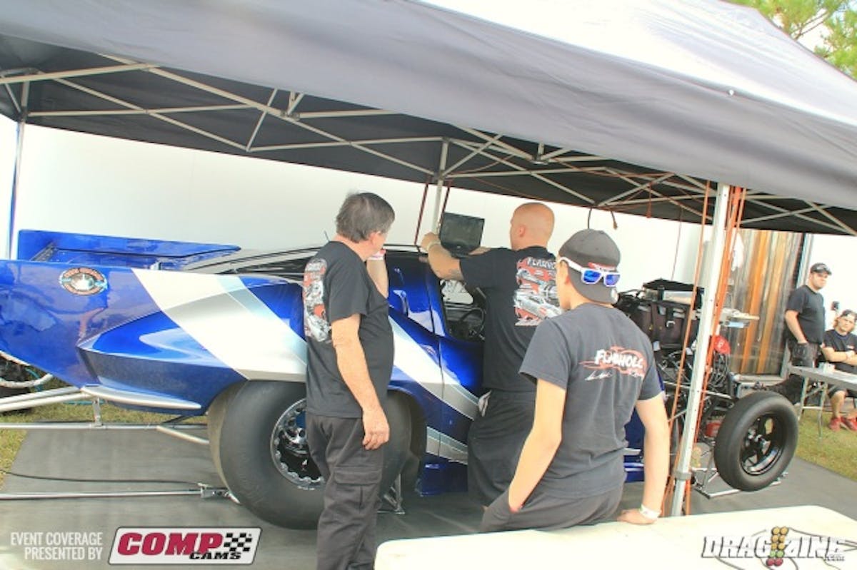 Adam Flomholc recently purchased Brandon Snyder's screw blown Corvette and will be making his first runs in it this weekend.