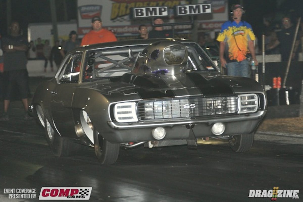 Palm Beach Florida racer Troy Blake improved his way to sixth from well outside the field with a 4.58 in the final session.