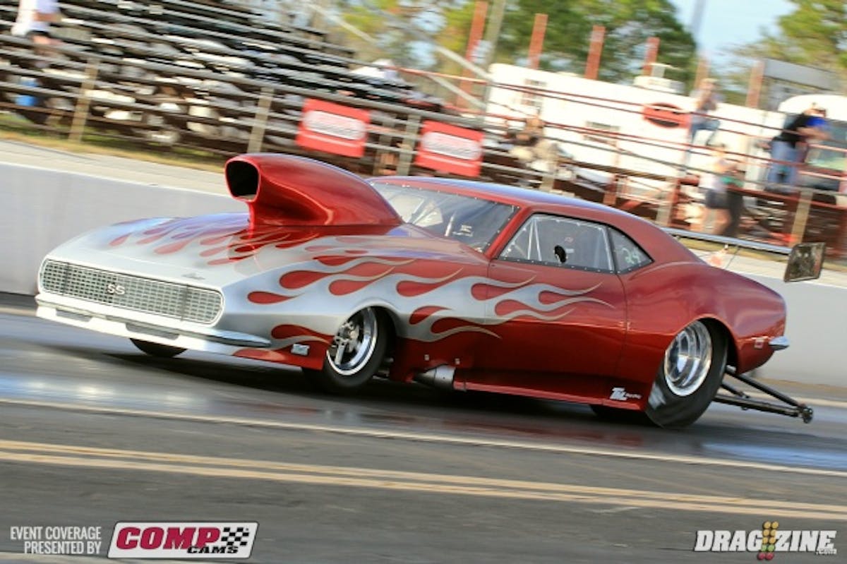 Andrew Handras put up a 4.47 at 128 on his first pass in the new car. I'll chat with Andrew later to see how the rest of his day went.