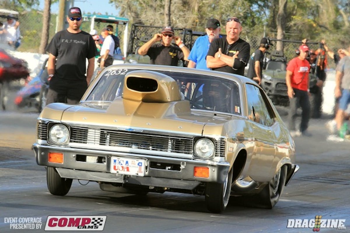 Rob Briscoe has some new tricks out of  Nelson Competition and a new exhaust featuring the infamous "bullhorns". His first hit was a 4.51 at 155 MPH, a nice clean pass for him. Word on facebook is the team is looking for .30's this weekend. There is a class meeting for Outlaw 632 tonight at 8 PM to discuss the 2015 rules package. Some of the topic will be non stock bodies, rear wings and allowable chassis.