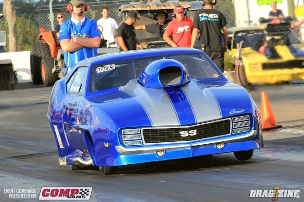 randy Weatherford has clocked several runs in the 3.80 zone this afternoon showing the WS Construction team is ready for competition.