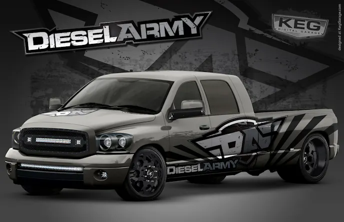 The 4th rendering was looking really good. We just needed to make a couple small tweaks to the decal along the side of the truck.