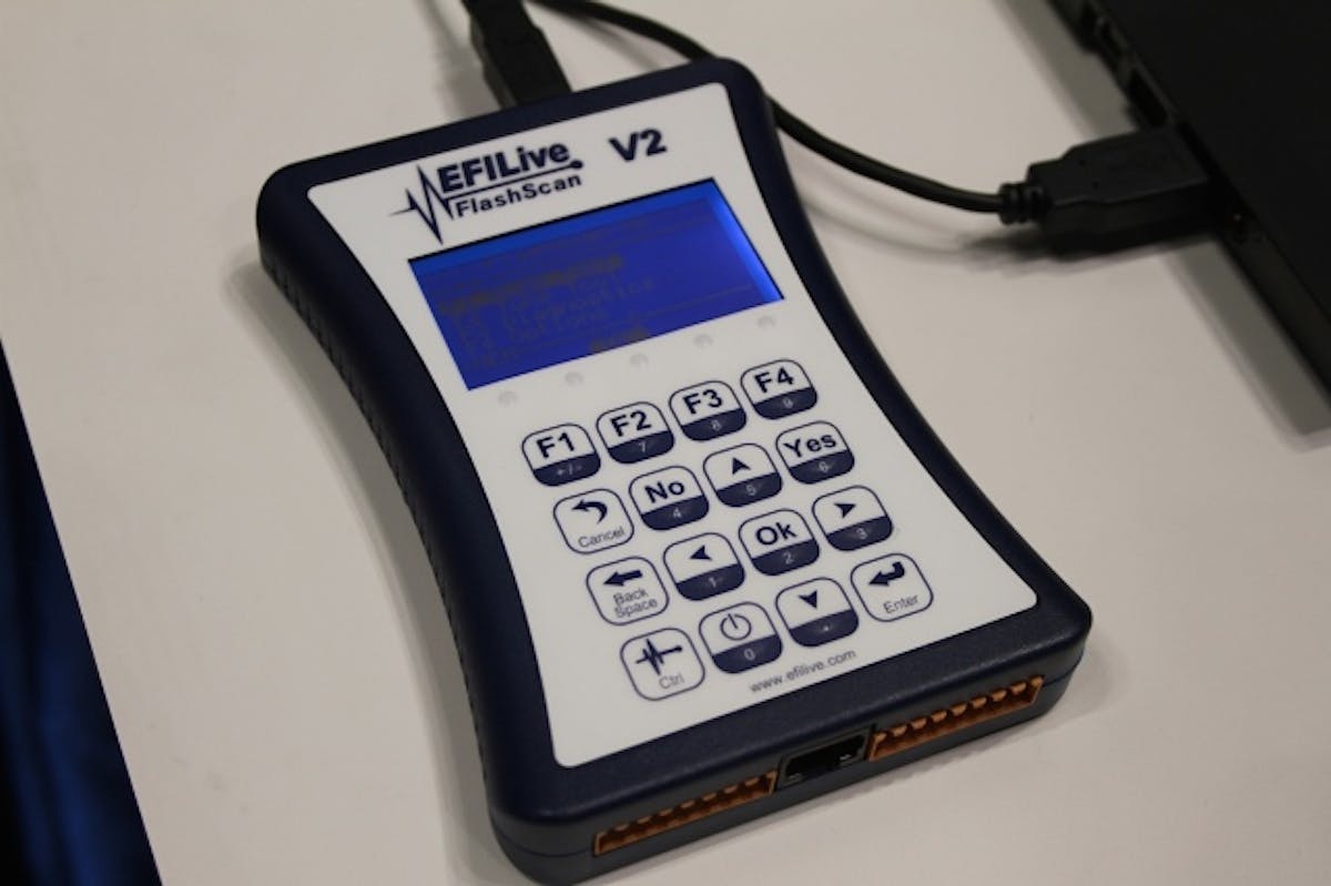 In addition to ports for the OBDII connection and USB,