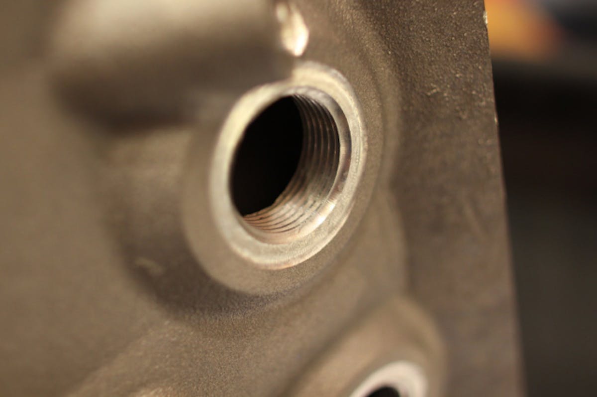 Screw-in freeze plugs are standard.