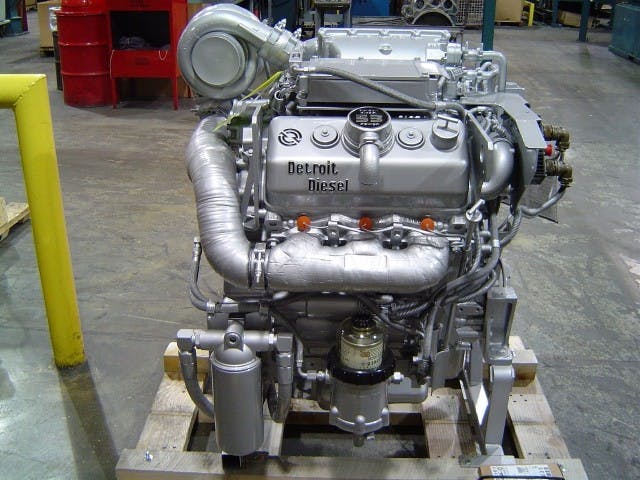 Detroit Diesel engines came in a wide range of different configurations. The first numbers represent the number of cylinders. The second set of numbers represents the displacement of each cylinder.