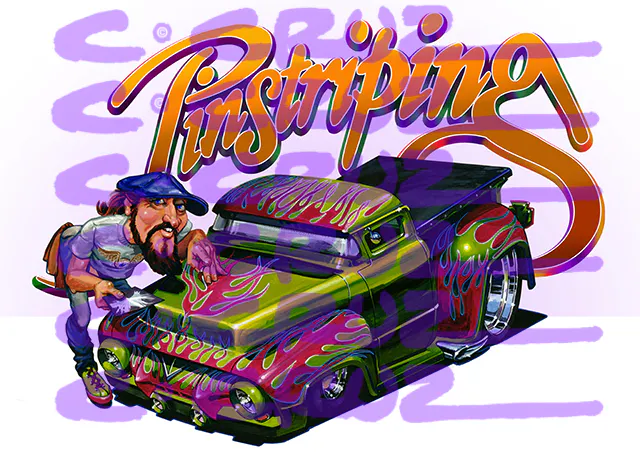 pinstriping Ford