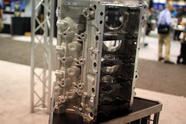 The new LS block from RHS handles demand for high horsepower in drag racing applications. This is thanks in part to its solid aluminum construction.